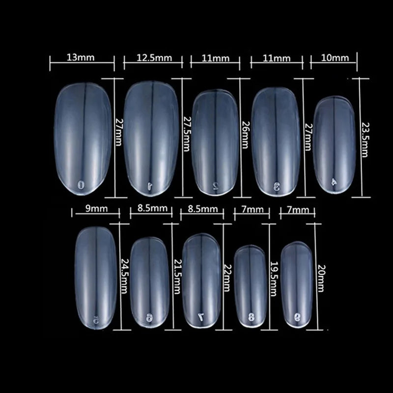 Nature White Fake Nails