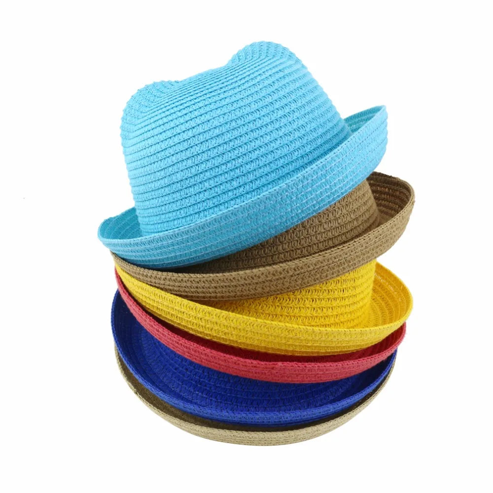 Summer Decoration Straw Baby Hats