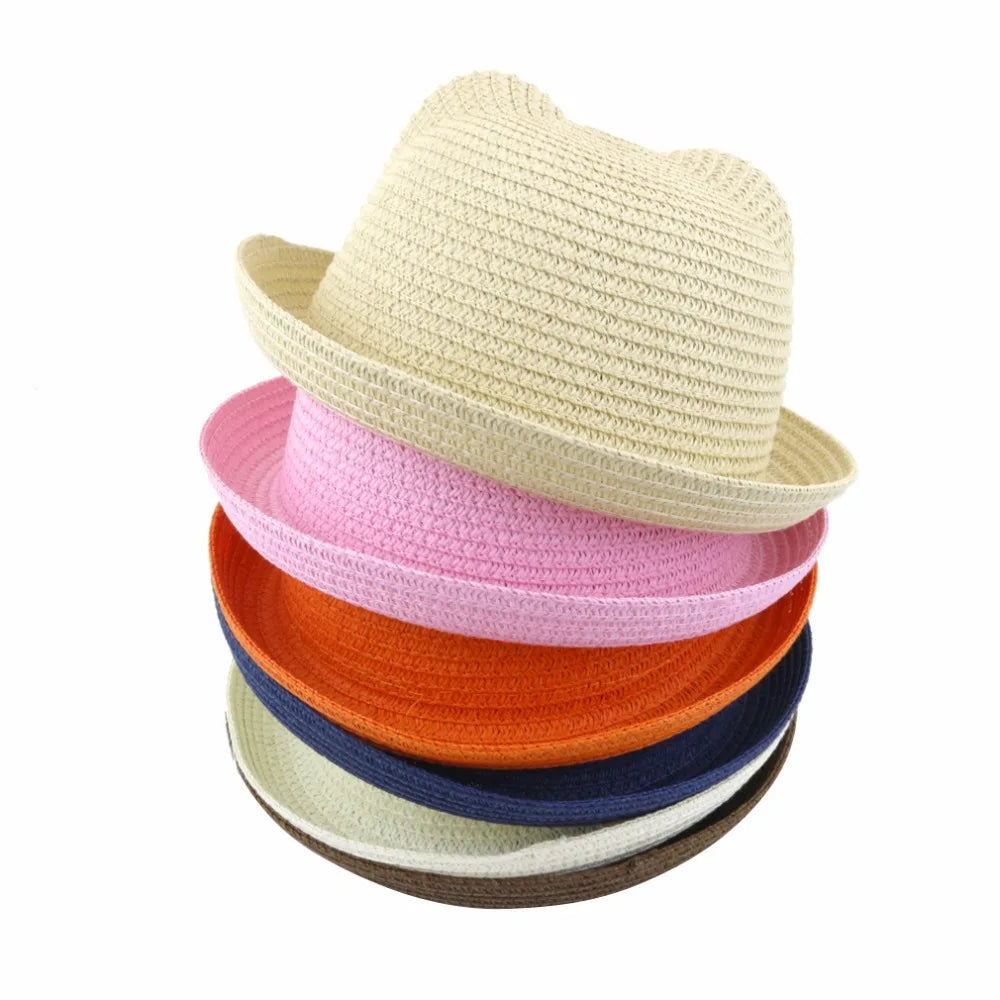 Summer Decoration Straw Baby Hats